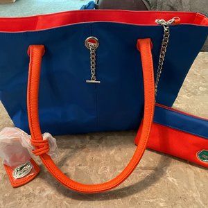 Florida Gators Orange and Blue Purse with coin purse - NWT